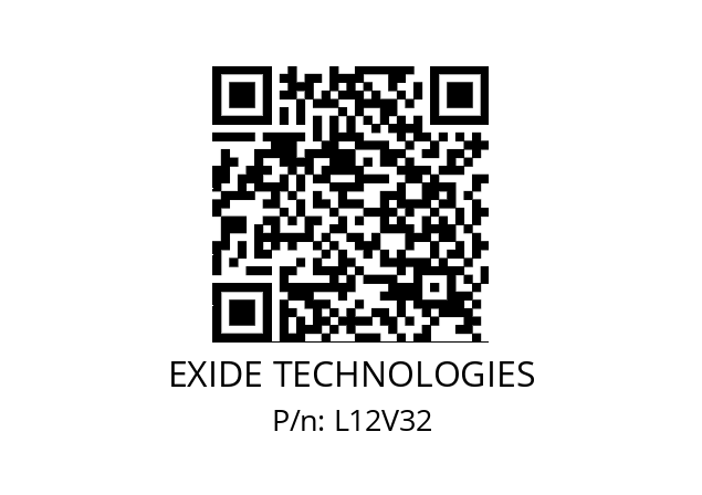   EXIDE TECHNOLOGIES L12V32