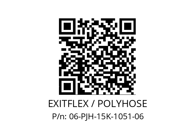   EXITFLEX / POLYHOSE 06-PJH-15K-1051-06