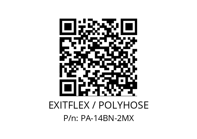   EXITFLEX / POLYHOSE PA-14BN-2MX