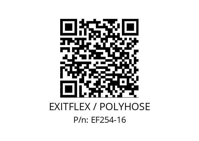   EXITFLEX / POLYHOSE EF254-16