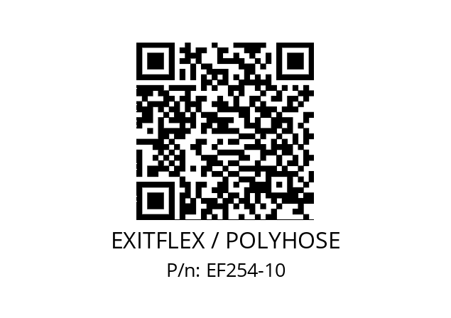   EXITFLEX / POLYHOSE EF254-10