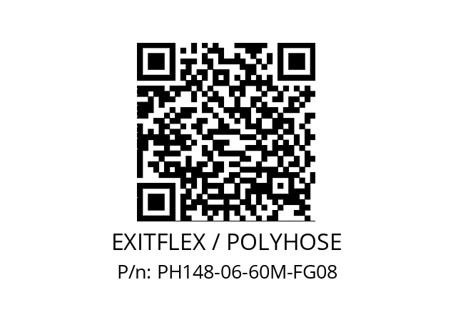   EXITFLEX / POLYHOSE PH148-06-60M-FG08