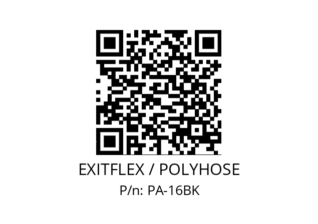   EXITFLEX / POLYHOSE PA-16BK