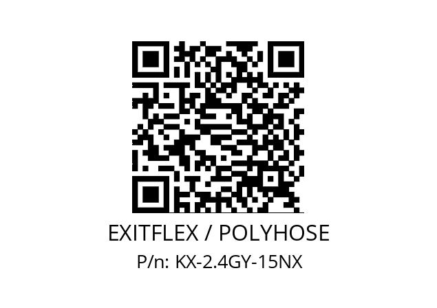   EXITFLEX / POLYHOSE KX-2.4GY-15NX