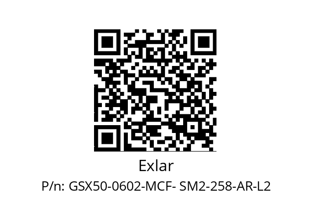   Exlar GSX50-0602-MCF- SM2-258-AR-L2