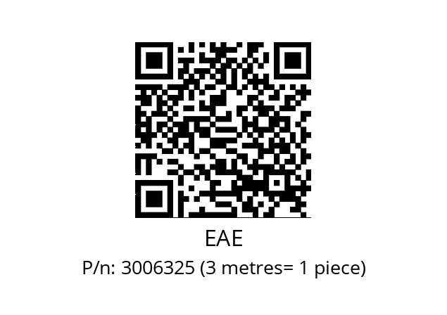   EAE 3006325 (3 metres= 1 piece)