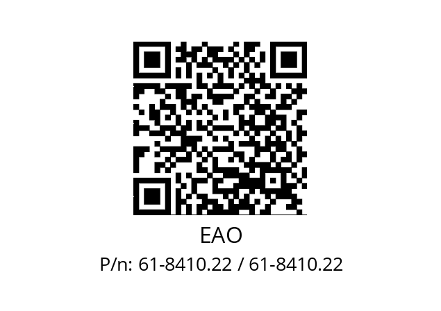   EAO 61-8410.22 / 61-8410.22