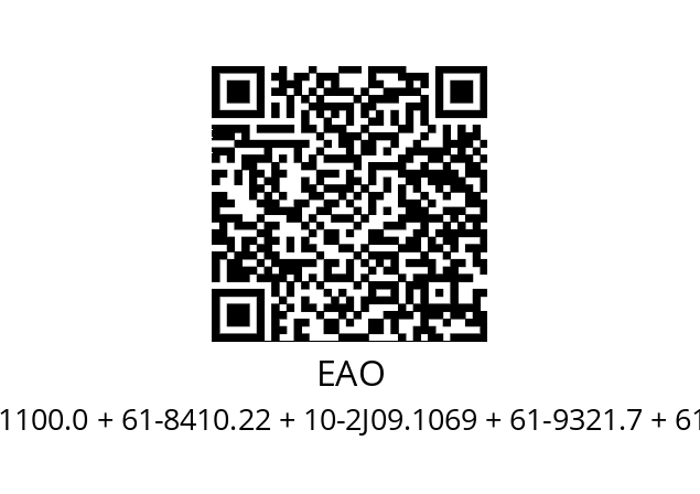   EAO 61-1100.0 + 61-8410.22 + 10-2J09.1069 + 61-9321.7 + 61-9220.0