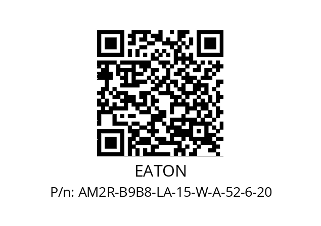   EATON AM2R-B9B8-LA-15-W-A-52-6-20