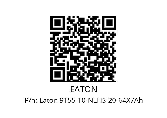   EATON Eaton 9155-10-NLHS-20-64X7Ah