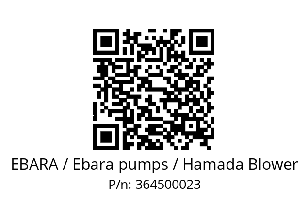   EBARA / Ebara pumps / Hamada Blower 364500023