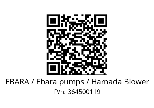   EBARA / Ebara pumps / Hamada Blower 364500119