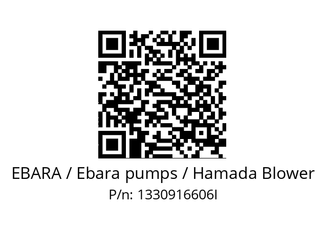   EBARA / Ebara pumps / Hamada Blower 1330916606I