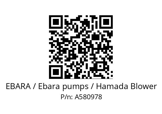   EBARA / Ebara pumps / Hamada Blower A580978