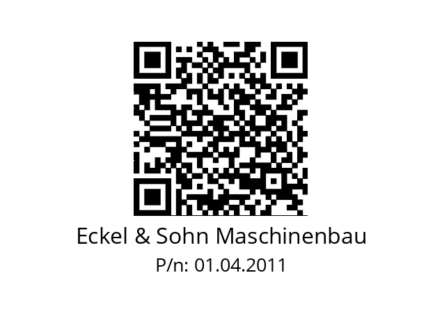   Eckel & Sohn Maschinenbau 01.04.2011