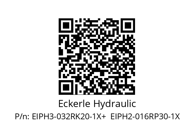   Eckerle Hydraulic EIPH3-032RK20-1X+  EIPH2-016RP30-1X