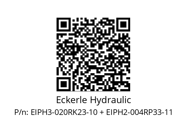   Eckerle Hydraulic EIPH3-020RK23-10 + EIPH2-004RP33-11