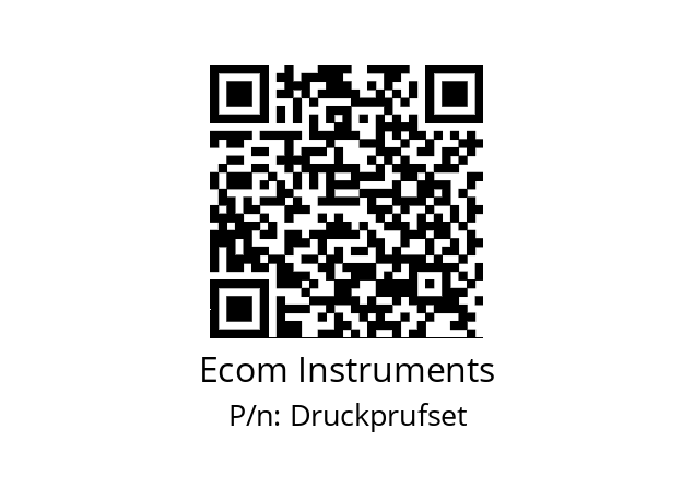   Ecom Instruments Druckprufset