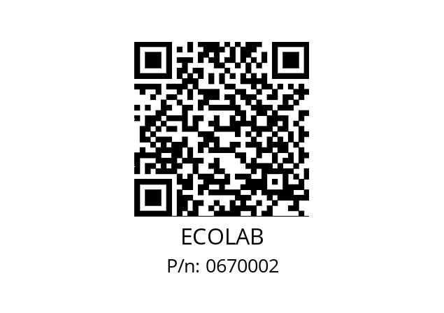   ECOLAB 0670002