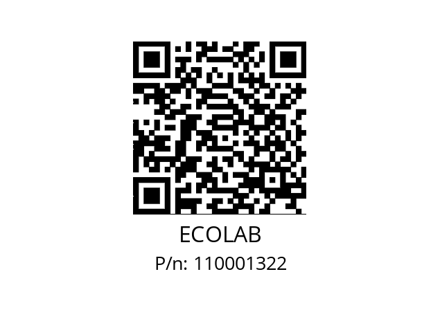   ECOLAB 110001322