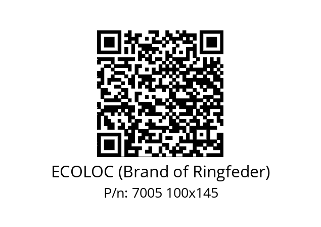   ECOLOC (Brand of Ringfeder) 7005 100x145