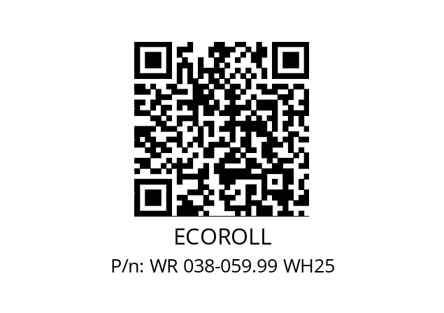   ECOROLL WR 038-059.99 WH25