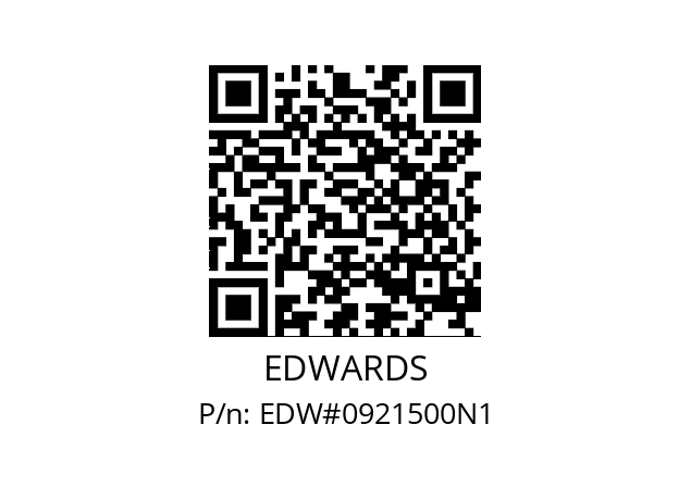   EDWARDS EDW#0921500N1