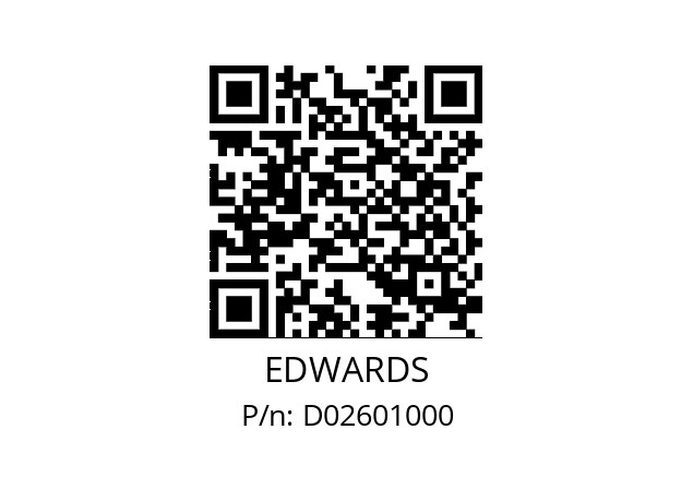   EDWARDS D02601000