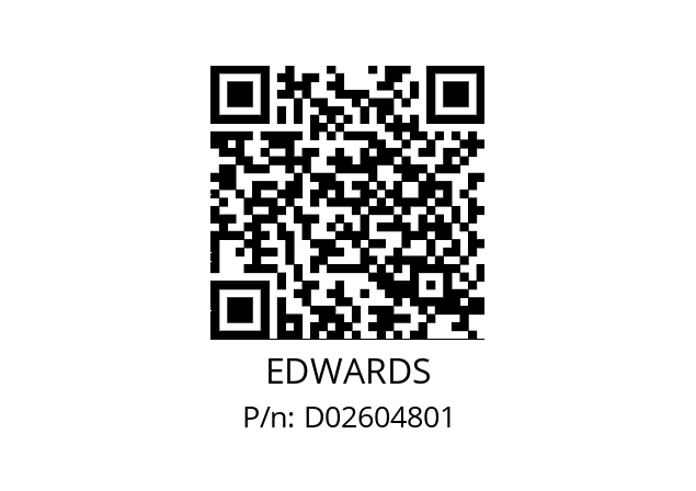   EDWARDS D02604801