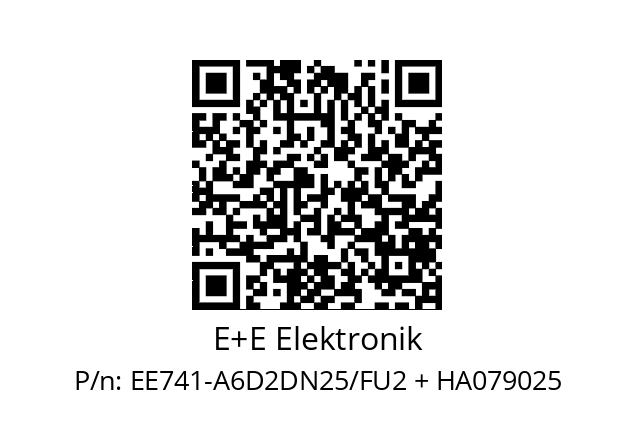   E+E Elektronik EE741-A6D2DN25/FU2 + HA079025