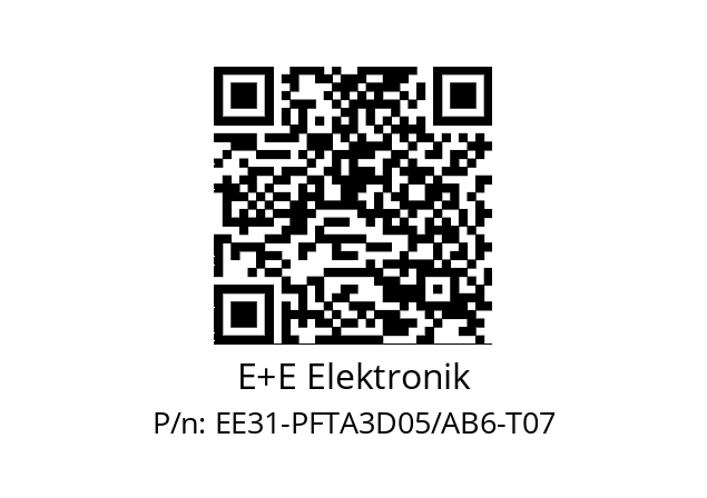   E+E Elektronik EE31-PFTA3D05/AB6-T07