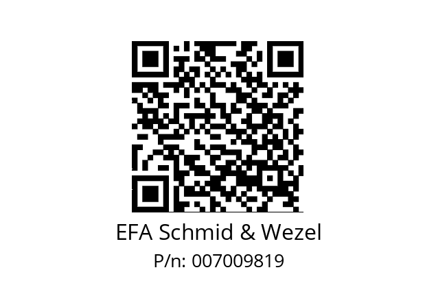   EFA Schmid & Wezel 007009819