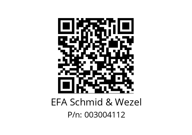   EFA Schmid & Wezel 003004112