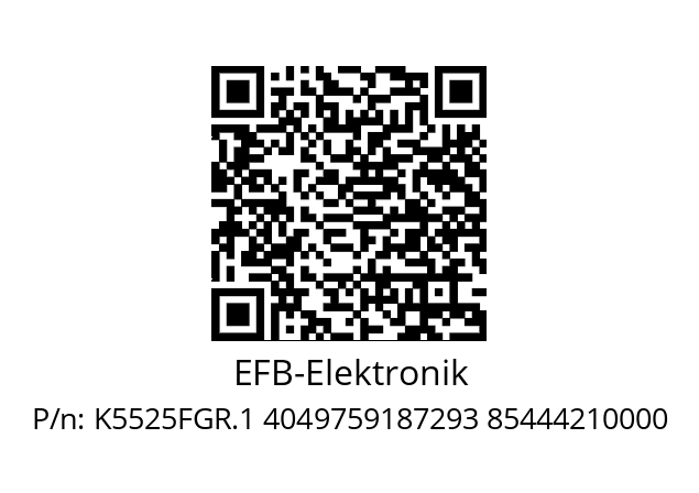   EFB-Elektronik K5525FGR.1 4049759187293 85444210000