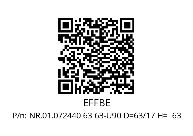   EFFBE NR.01.072440 63 63-U90 D=63/17 H=  63