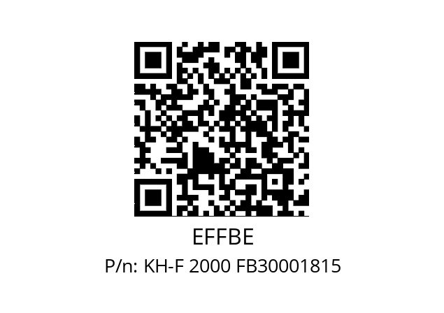   EFFBE KH-F 2000 FB30001815