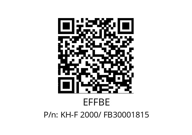   EFFBE KH-F 2000/ FB30001815