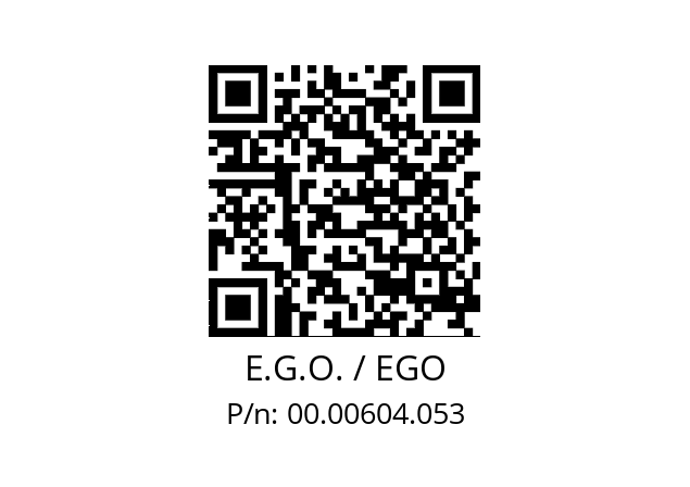   E.G.O. / EGO 00.00604.053