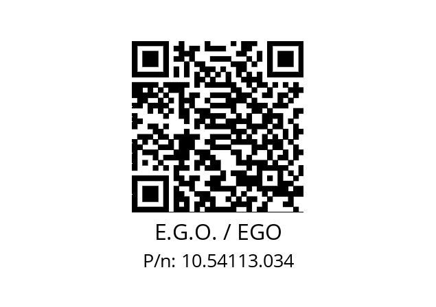   E.G.O. / EGO 10.54113.034