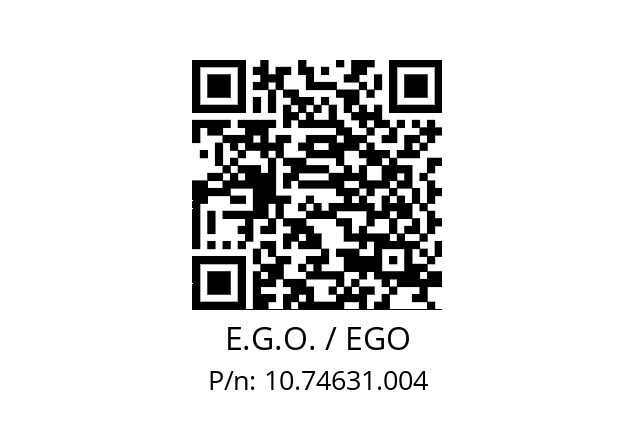   E.G.O. / EGO 10.74631.004