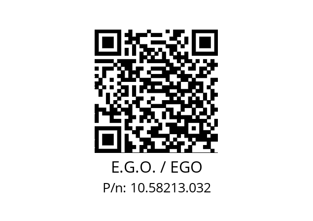   E.G.O. / EGO 10.58213.032