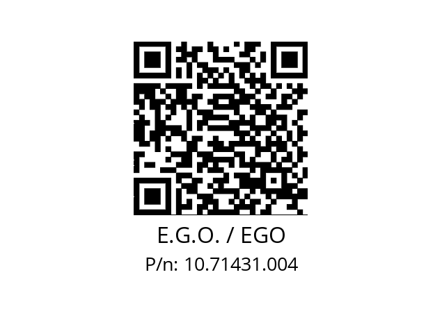   E.G.O. / EGO 10.71431.004