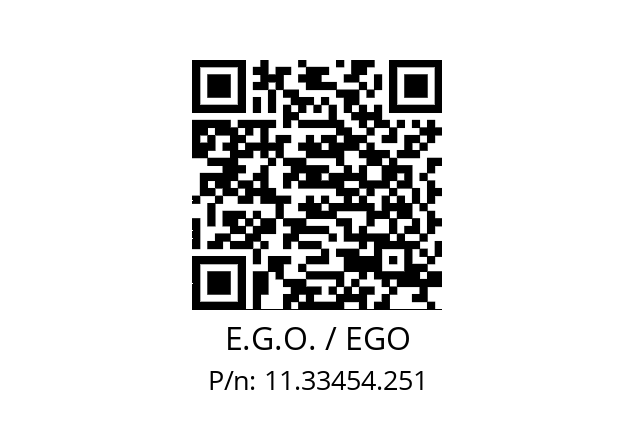   E.G.O. / EGO 11.33454.251