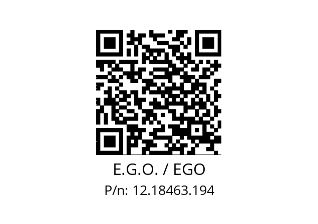   E.G.O. / EGO 12.18463.194