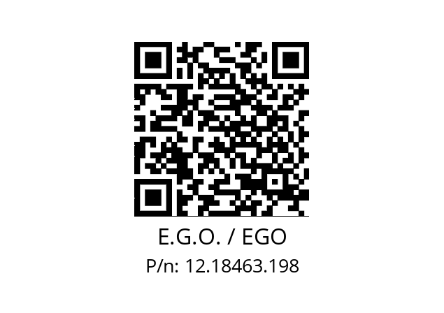   E.G.O. / EGO 12.18463.198