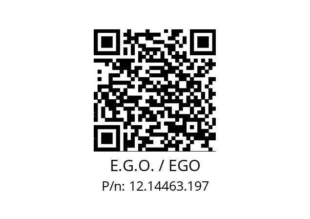   E.G.O. / EGO 12.14463.197