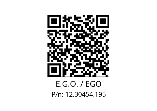   E.G.O. / EGO 12.30454.195