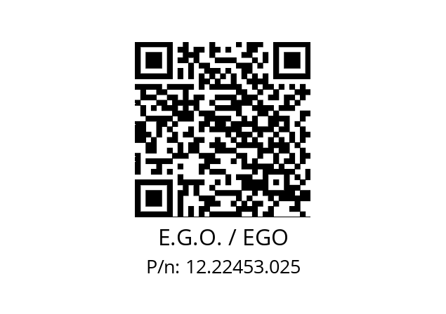   E.G.O. / EGO 12.22453.025