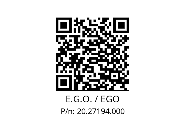   E.G.O. / EGO 20.27194.000