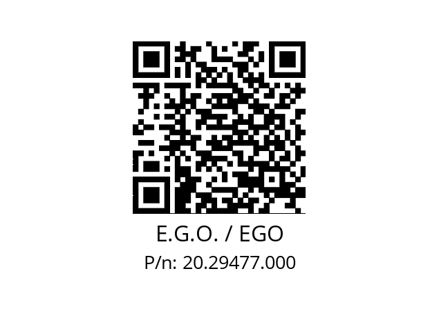   E.G.O. / EGO 20.29477.000